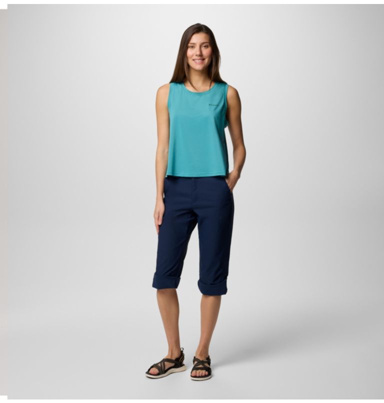 Women's Leslie Falls II Hiking Capri, Color: Collegiate Navy, image 8