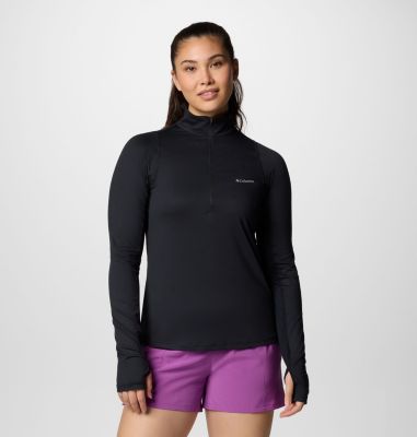Women's Weekend Ascent Half Zip Shirt, Color: Black, image 1