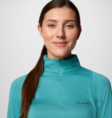 Women's Weekend Ascent Half Zip Shirt, Color: Teal, image 12