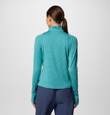 Women's Weekend Ascent Half Zip Shirt, Color: Teal, image 10
