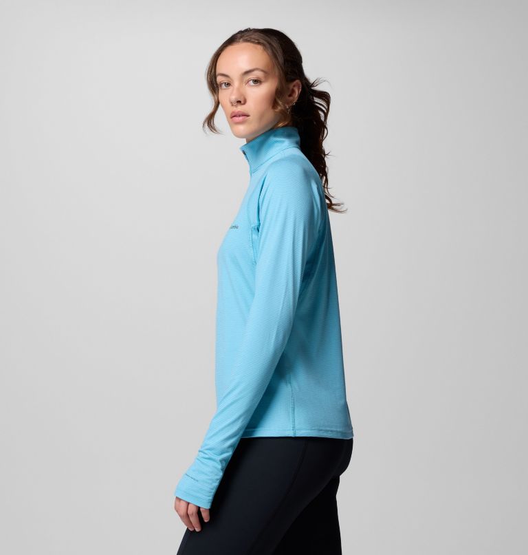 Women's Weekend Ascent Half Zip Shirt, Color: Vintage Blue, image 4