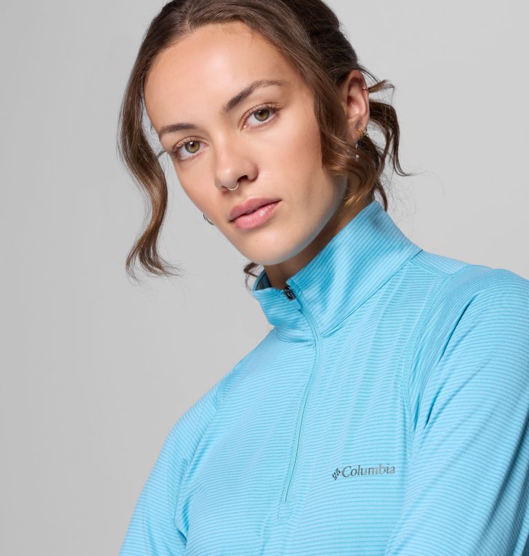 Women's Weekend Ascent Half Zip Shirt, Color: Vintage Blue, image 5