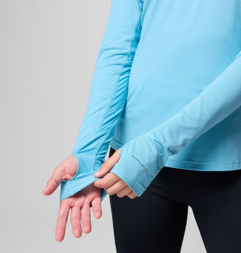 Women's Weekend Ascent Half Zip Shirt, Color: Vintage Blue, image 6
