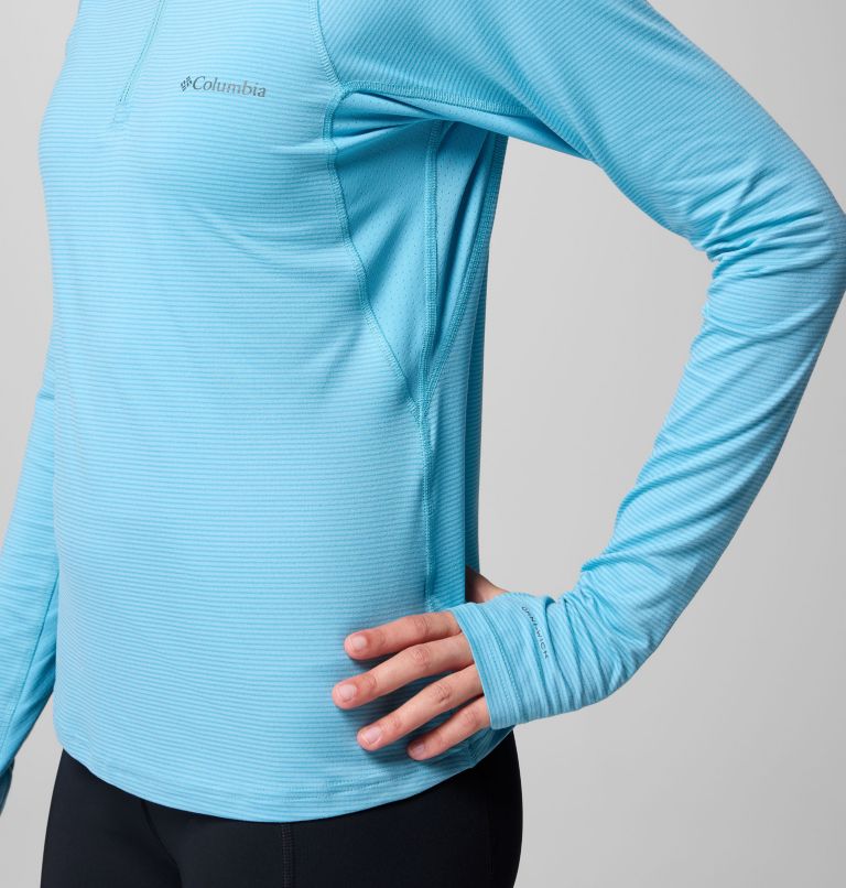 Women's Weekend Ascent Half Zip Shirt, Color: Vintage Blue, image 8