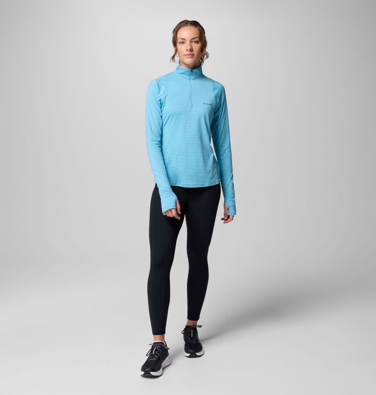 Women's Weekend Ascent Half Zip Shirt, Color: Vintage Blue, image 2