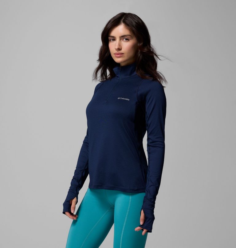 Women's Weekend Ascent Half Zip Shirt, Color: Collegiate Navy, image 3
