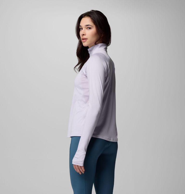 Women's Weekend Ascent Half Zip Shirt, Color: Lavender Pearl, image 4