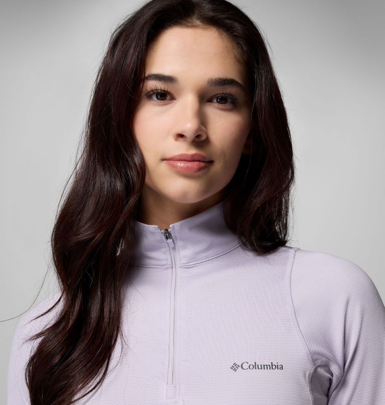 Women's Weekend Ascent Half Zip Shirt, Color: Lavender Pearl, image 5