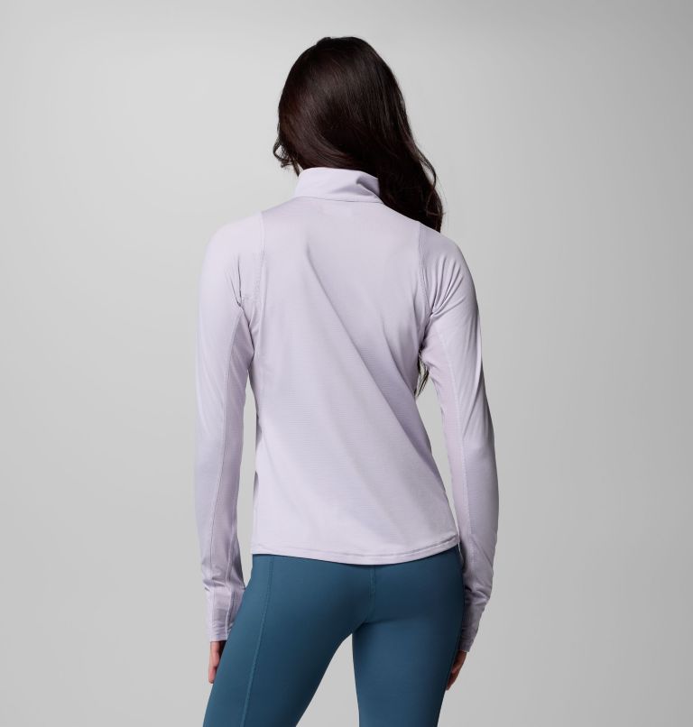 Women's Weekend Ascent Half Zip Shirt, Color: Lavender Pearl, image 3