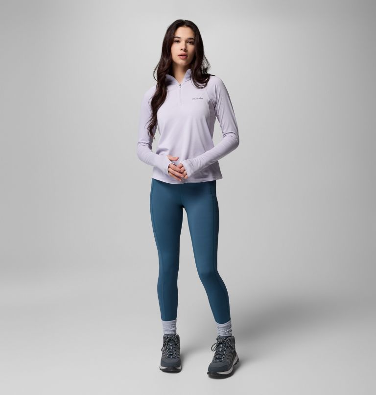 Women's Weekend Ascent Half Zip Shirt, Color: Lavender Pearl, image 2