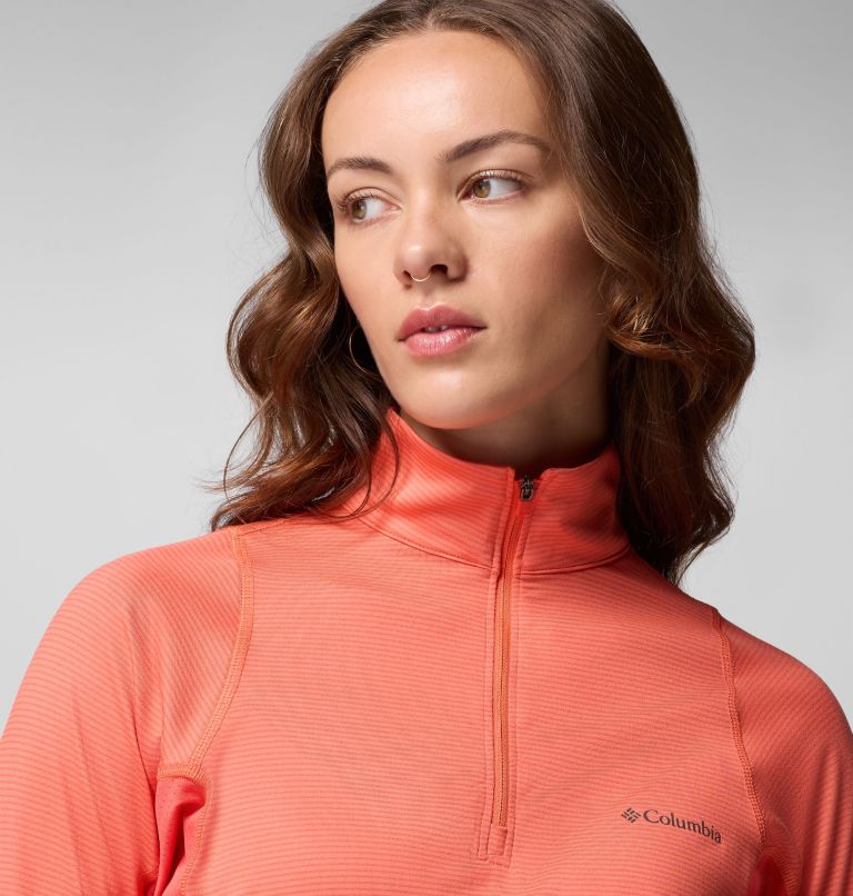 Women's Weekend Ascent Half Zip Shirt, Color: Zing, image 5