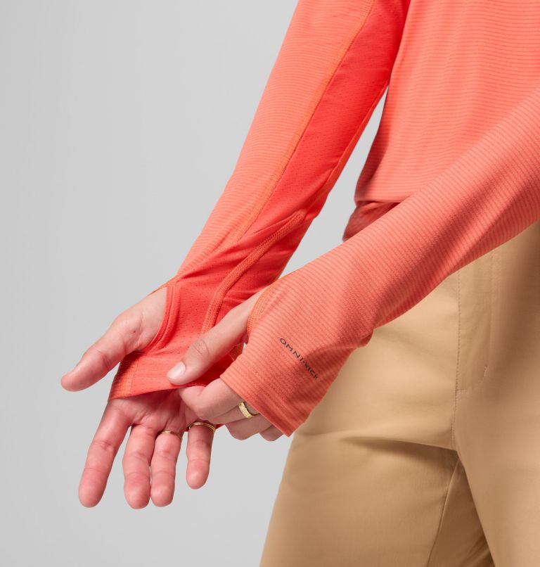 Women's Weekend Ascent Half Zip Shirt, Color: Zing, image 6