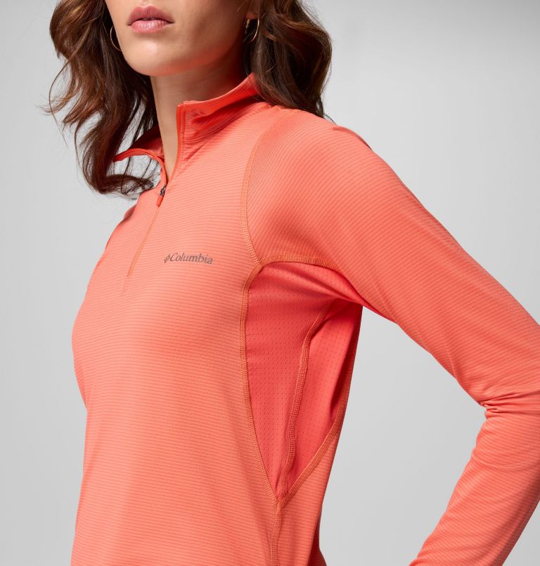 Women's Weekend Ascent Half Zip Shirt, Color: Zing, image 7