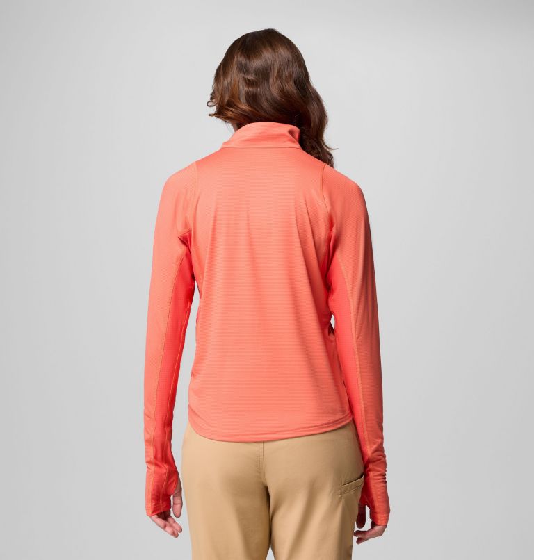 Women's Weekend Ascent Half Zip Shirt, Color: Zing, image 3