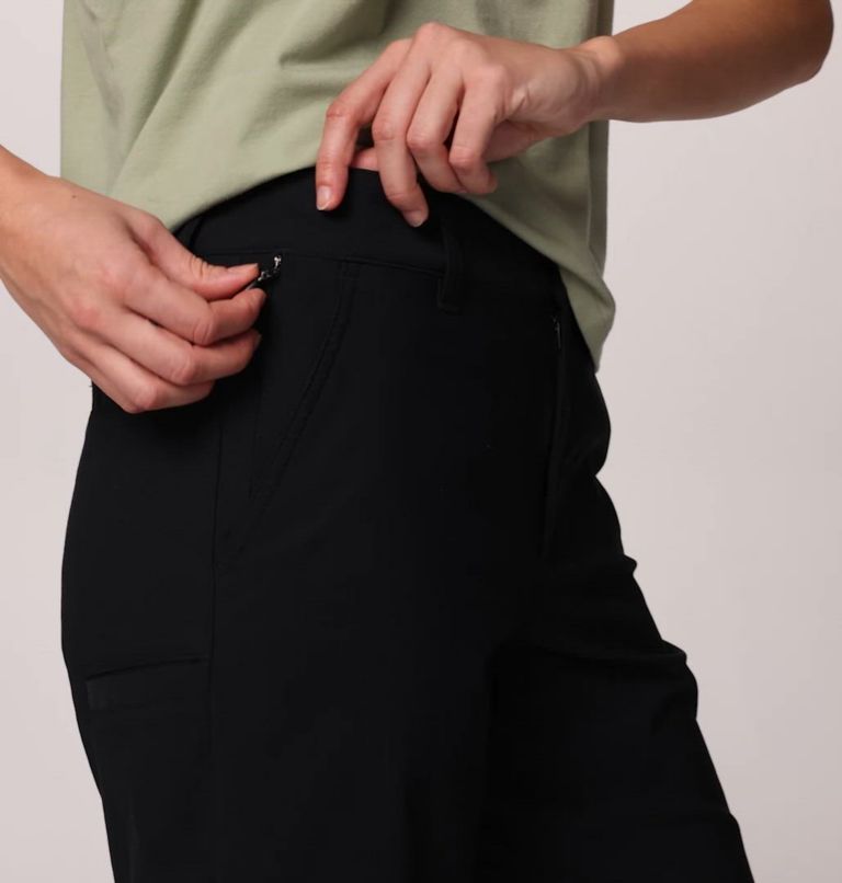 Women's Leslie Falls Long Shorts II, Color: Black