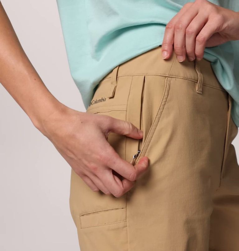 Women's Leslie Falls Long Shorts II, Color: Canoe