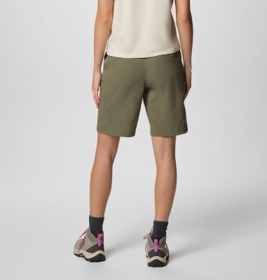 Women's Leslie Falls Long Shorts II, Color: Stone Green, image 6