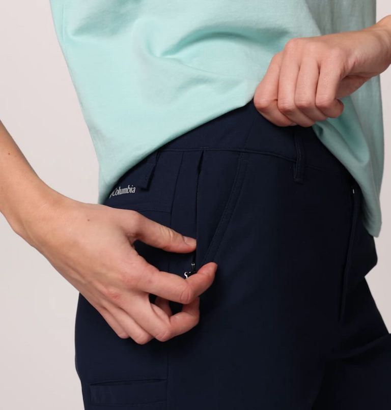 Women's Leslie Falls Long Shorts II, Color: Collegiate Navy
