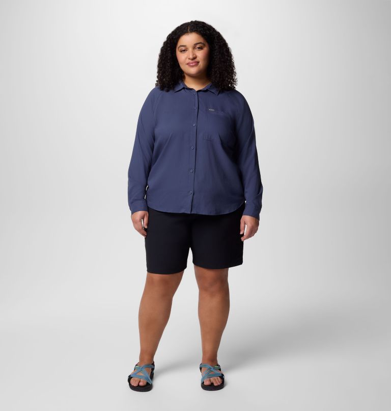 Women's Leslie Falls Long Shorts II - Plus Size, Color: Black, image 7