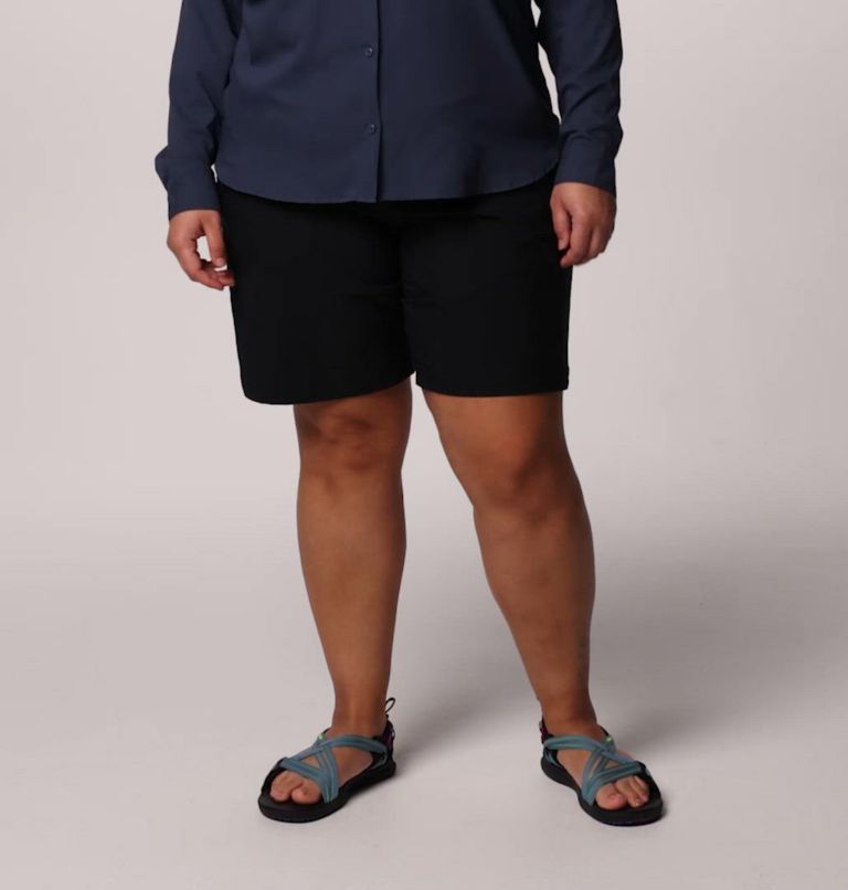 Women's Leslie Falls Long Shorts II - Plus Size, Color: Black