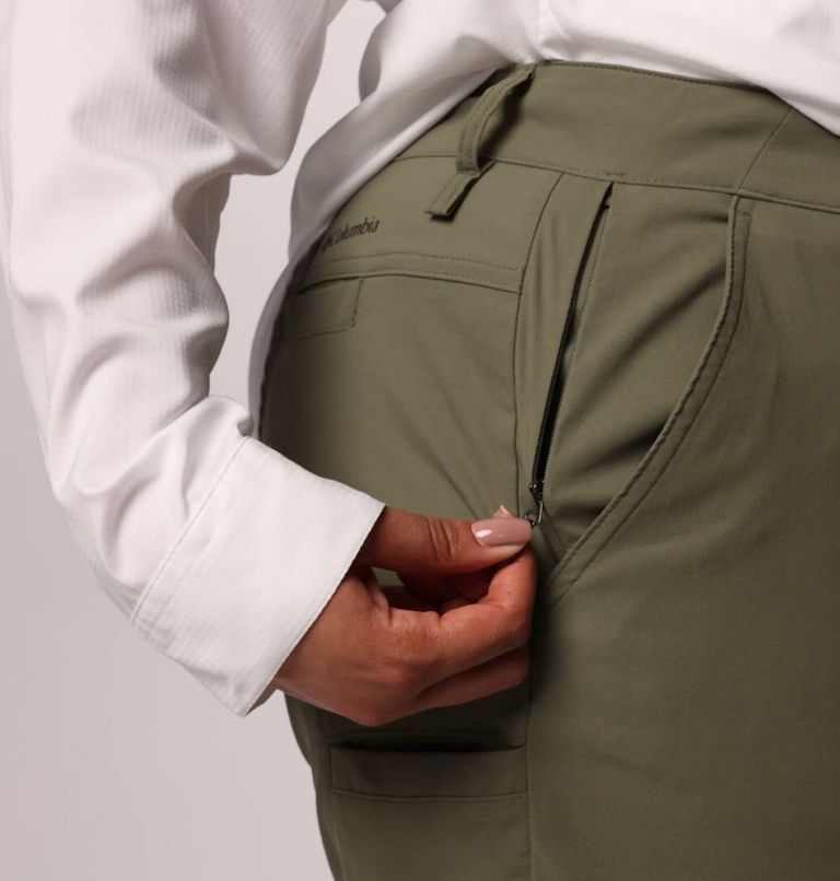 Women's Leslie Falls Long Shorts II - Plus Size, Color: Stone Green