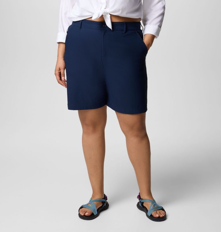 Women's Leslie Falls Long Shorts II - Plus Size, Color: Collegiate Navy, image 1
