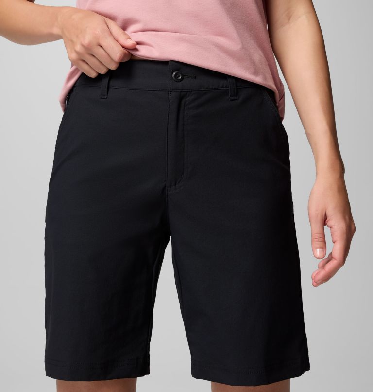 Women's Leslie Falls Long Hiking Shorts II, Color: Black, image 4