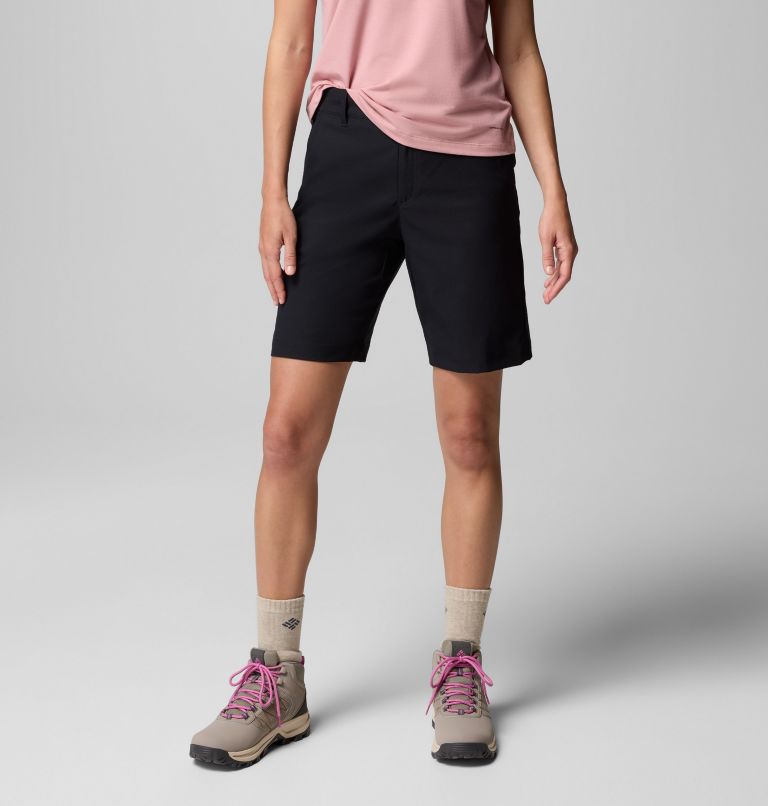 Women's Leslie Falls Long Hiking Shorts II, Color: Black, image 1