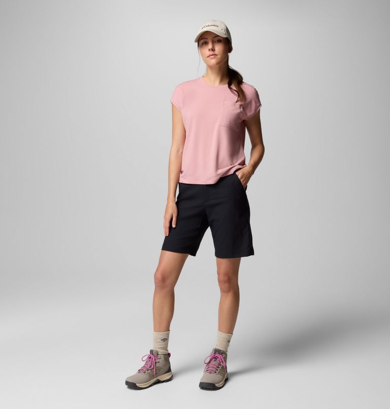 Women's Leslie Falls Long Hiking Shorts II, Color: Black, image 7