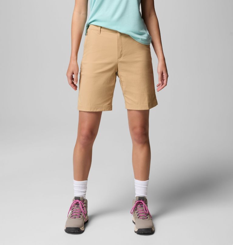 Women's Leslie Falls Long Hiking Shorts II, Color: Canoe, image 1