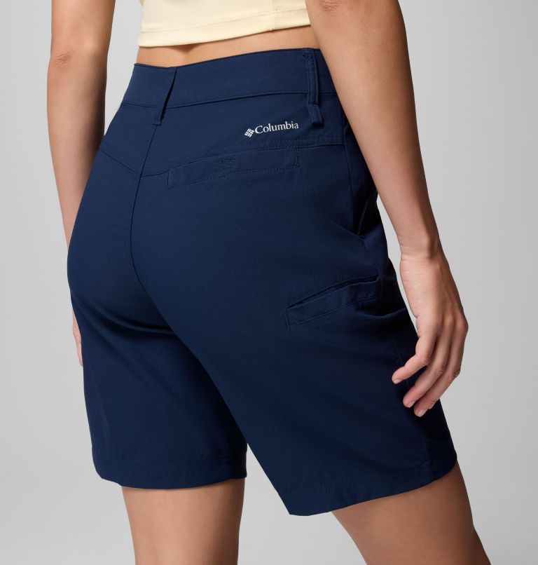 Women's Leslie Falls Long Hiking Shorts II, Color: Collegiate Navy, image 5