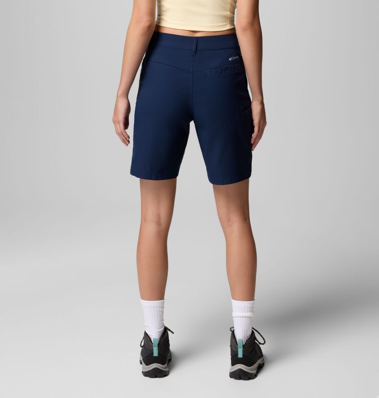 Women's Leslie Falls Long Hiking Shorts II, Color: Collegiate Navy, image 2
