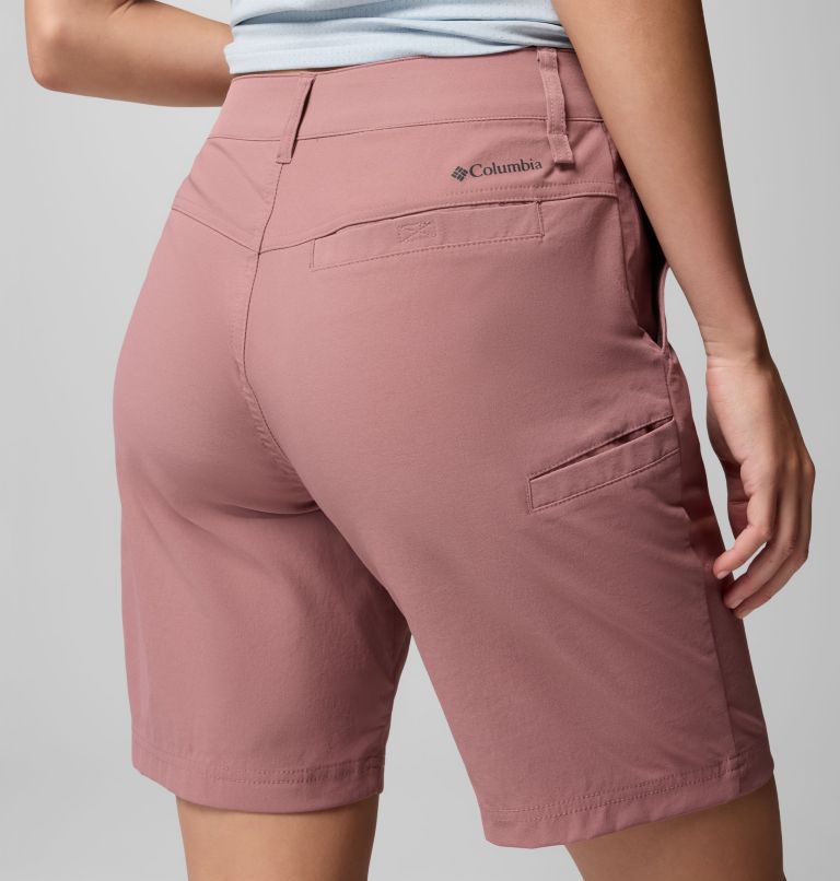 Women's Leslie Falls Long Hiking Shorts II, Color: Fig, image 5