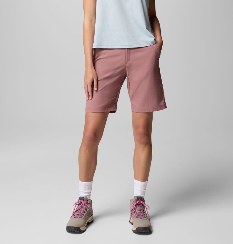 Women's Leslie Falls Long Hiking Shorts II, Color: Fig, image 1