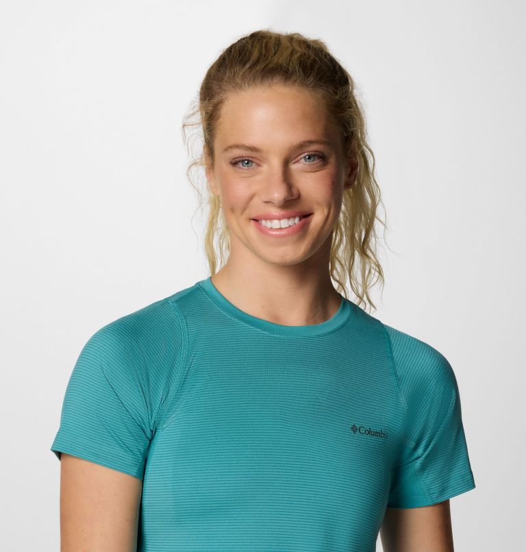 Women's Weekend Ascent Short Sleeve Shirt, Color: Teal, image 4
