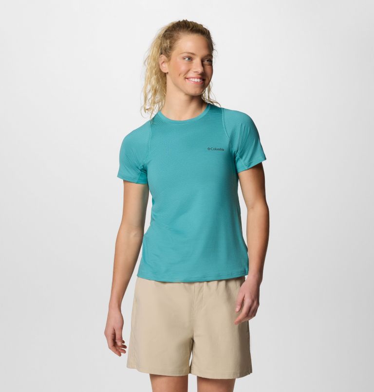 Women's Weekend Ascent Short Sleeve Shirt, Color: Teal, image 1