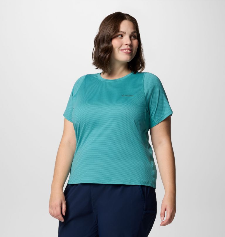 Women's Weekend Ascent Short Sleeve Shirt - Plus Size, Color: Teal, image 3