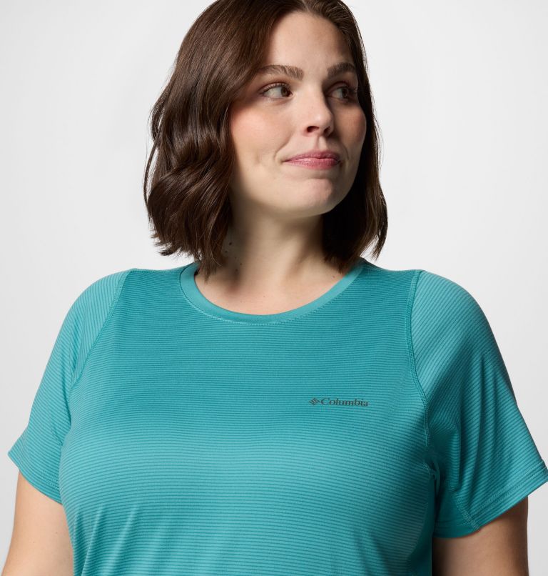 Women's Weekend Ascent Short Sleeve Shirt - Plus Size, Color: Teal, image 4
