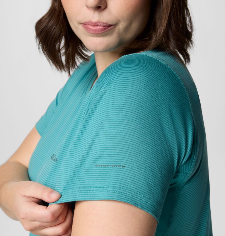 Women's Weekend Ascent Short Sleeve Shirt - Plus Size, Color: Teal, image 5