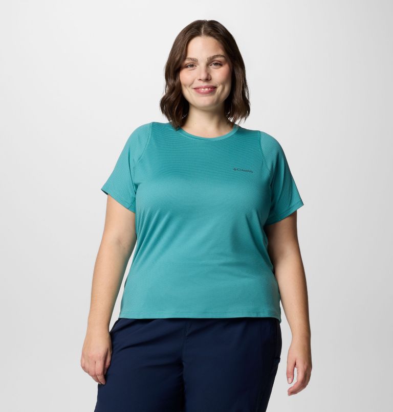 Women's Weekend Ascent Short Sleeve Shirt - Plus Size, Color: Teal, image 1