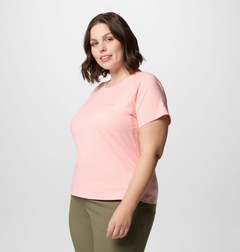Women's Weekend Ascent Short Sleeve Shirt - Plus Size, Color: Pink Sand, image 3