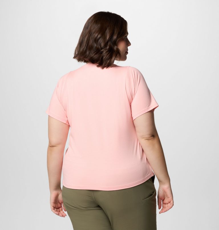 Women's Weekend Ascent Short Sleeve Shirt - Plus Size, Color: Pink Sand, image 2