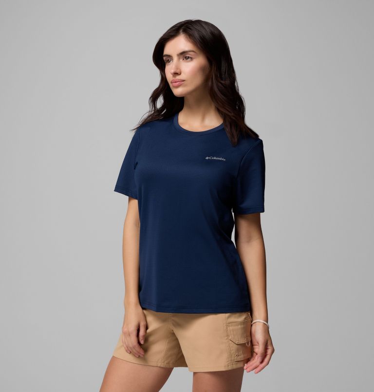 Women's Wild Springs Short Sleeve Shirt, Color: Collegiate Navy, image 3