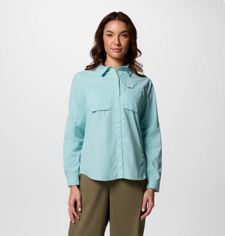 Women's Skien Valley Long Sleeve Shirt, Color: Spray, image 1