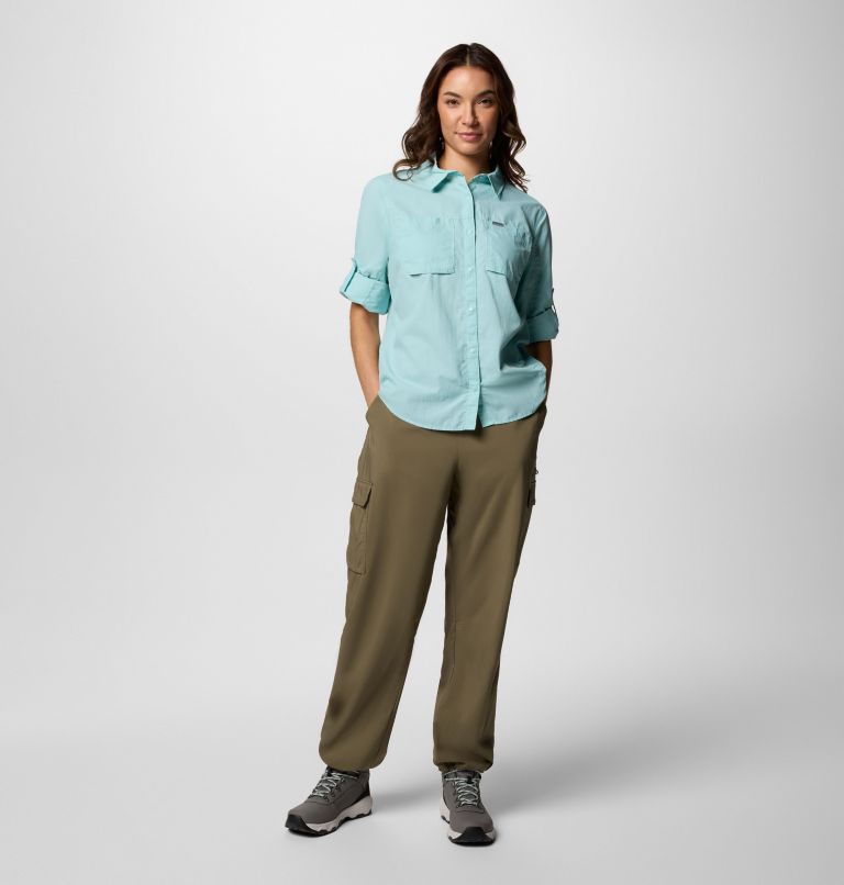 Women's Skien Valley Long Sleeve Shirt, Color: Spray, image 7