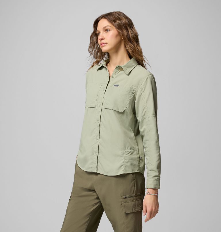 Women's Skien Valley Long Sleeve Shirt, Color: Safari, image 3