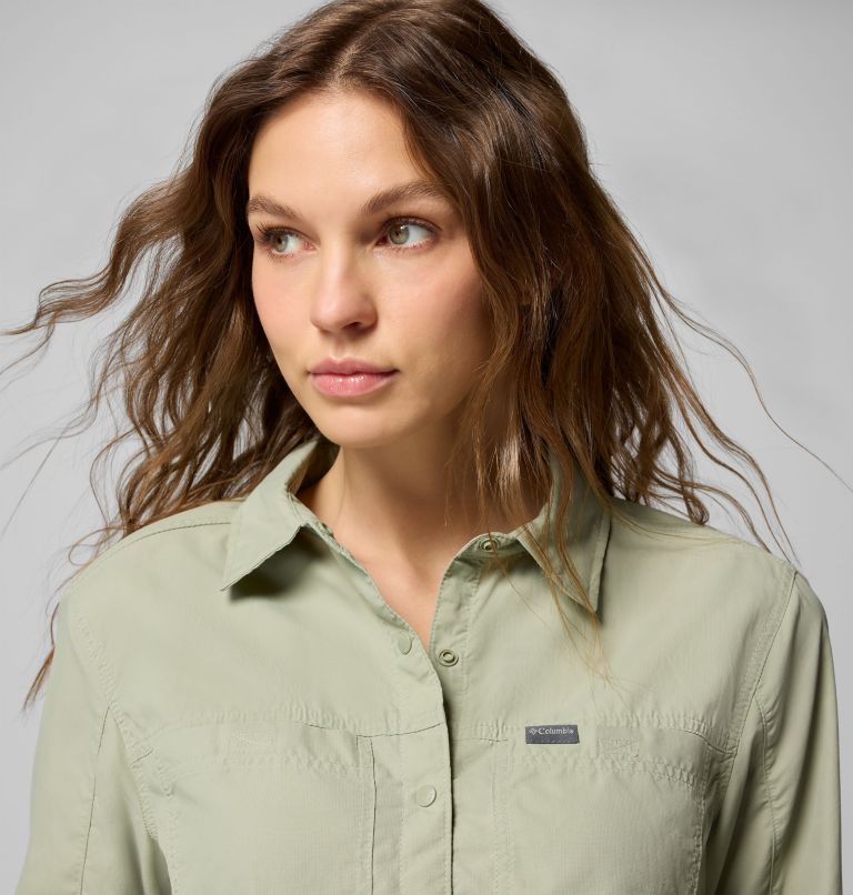 Women's Skien Valley Long Sleeve Shirt, Color: Safari, image 3