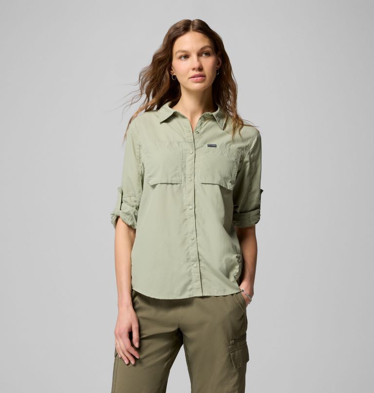 Women's Skien Valley Long Sleeve Shirt, Color: Safari, image 5