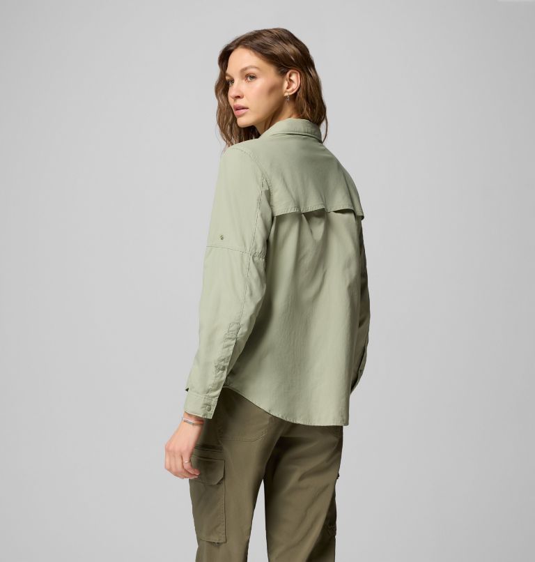 Women's Skien Valley Long Sleeve Shirt, Color: Safari, image 2