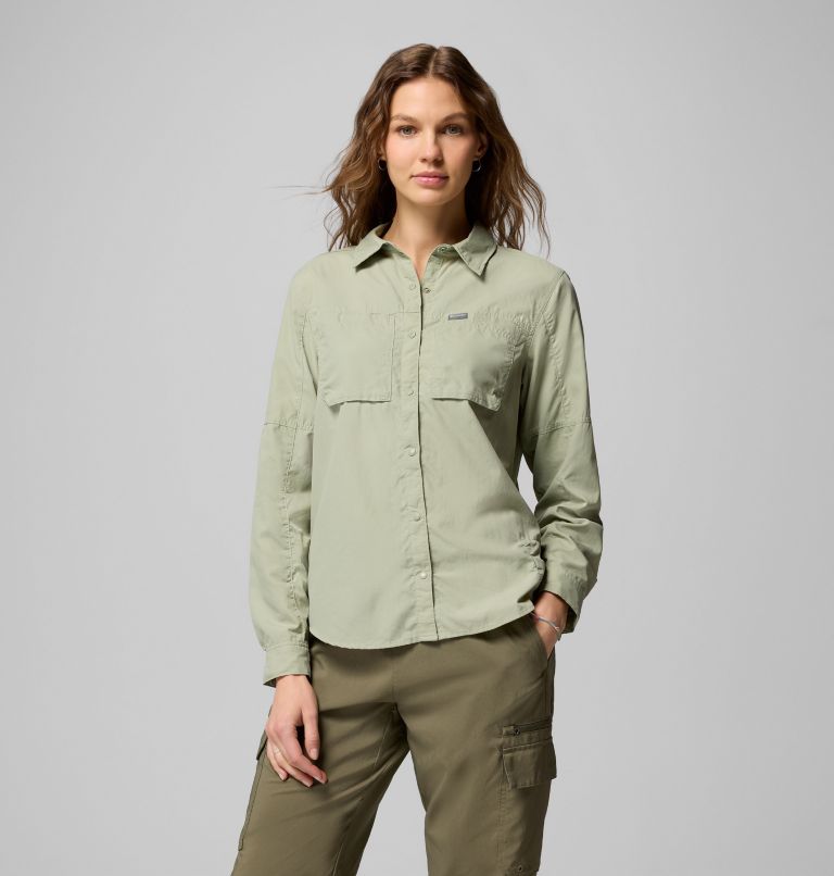 Women's Skien Valley Long Sleeve Shirt, Color: Safari, image 1